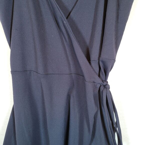 Susana Monaco Womens Wrap Short Dress Size Small Blue Tank Spaghetti Strap Sexy - Picture 3 of 8